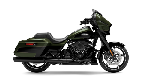 STREET GLIDE OLIVE STEEL METALLIC-VIVID BLACK/BLACK FINISH